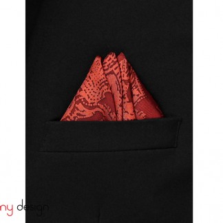 Khăn lụa vuông pocket square - RED FAIFO